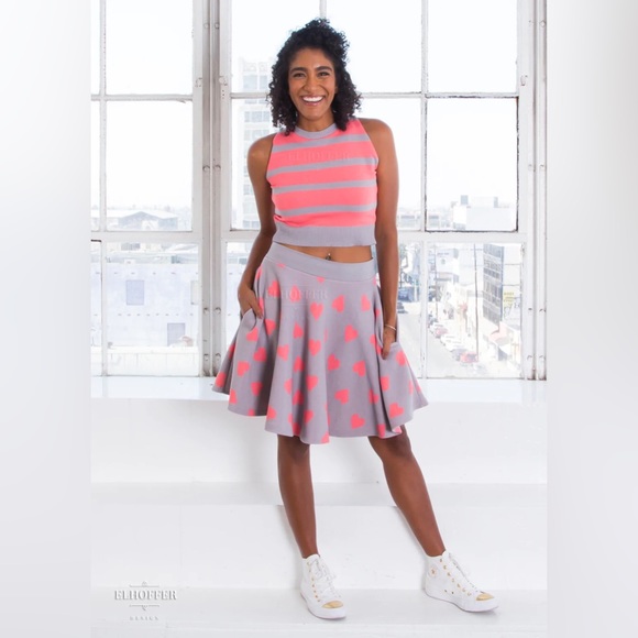 Elhoffer design companion heart knit circle skirt with BIG pockets - Picture 10 of 10